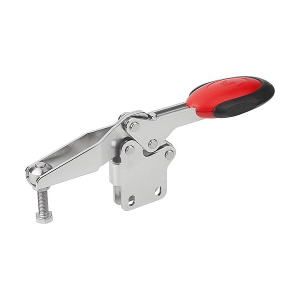 Kipp Horizontal Toggle Clamps w. Safety Lock , str. foot, adj. spindle, SS K0661.108103 - main